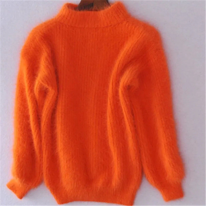 Brenda – Vintage Pullover im Angorastil