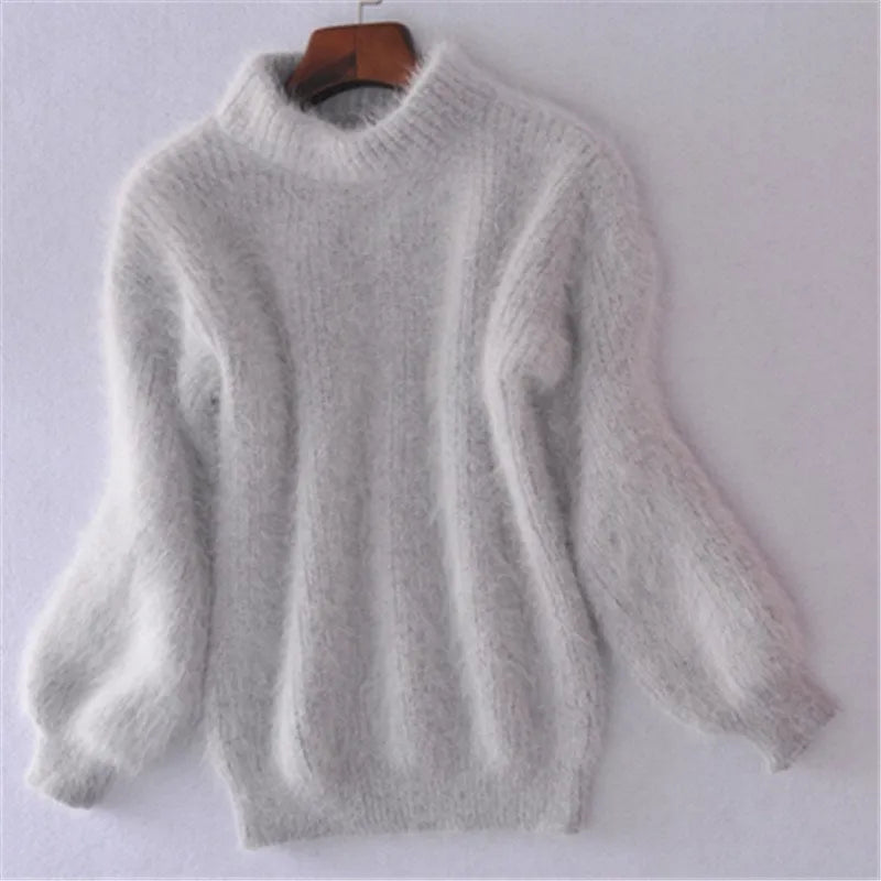 Brenda – Vintage Pullover im Angorastil