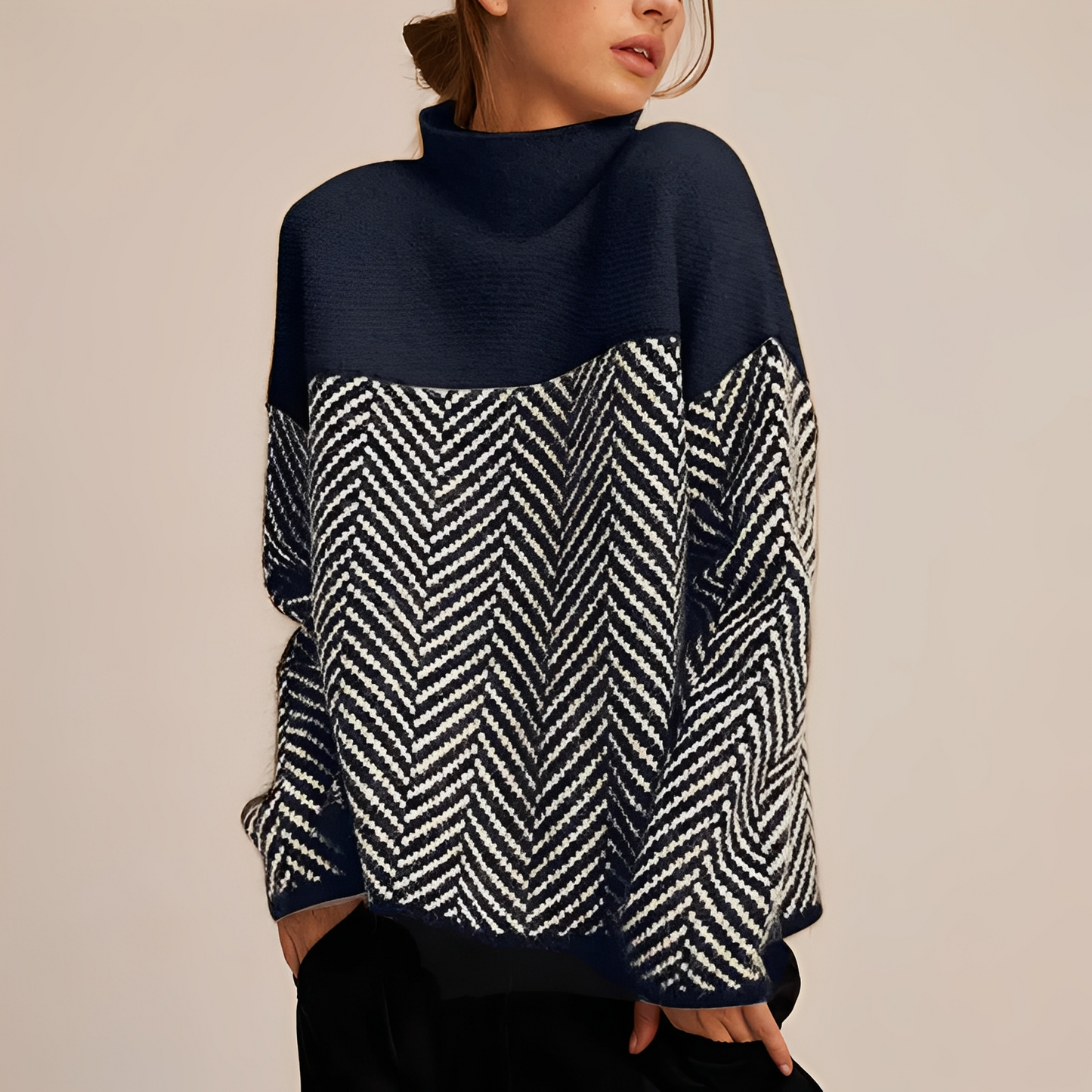 Aarene - Damen-Kaschmirrollkragenpullover