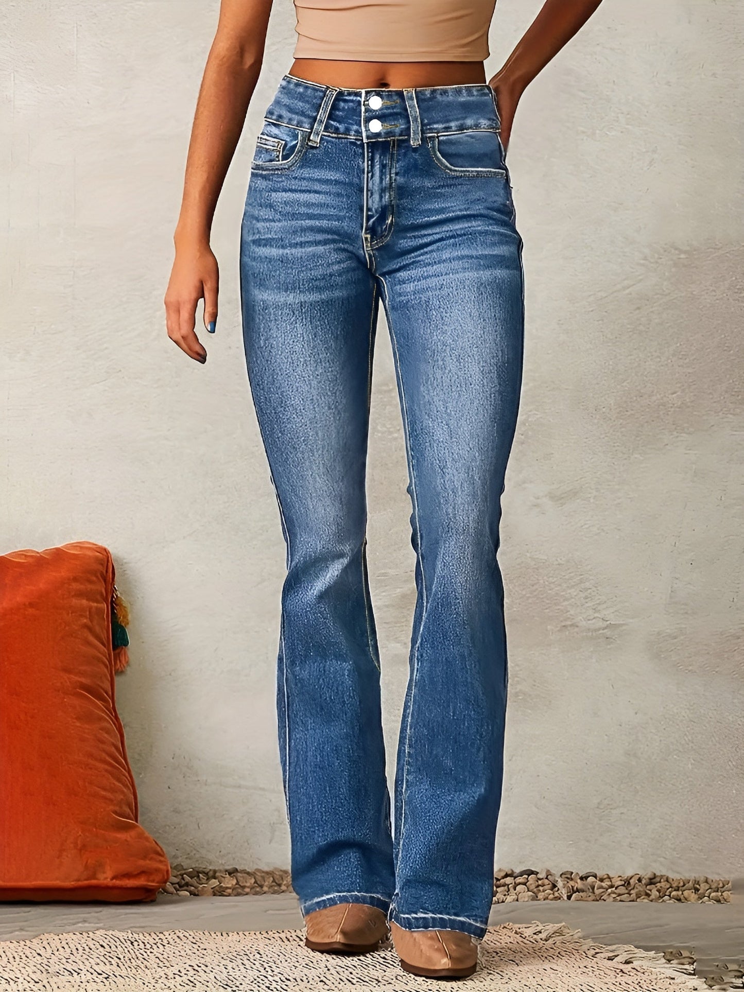 Neely - Bequeme Jeans mit hohem Bund für Damen