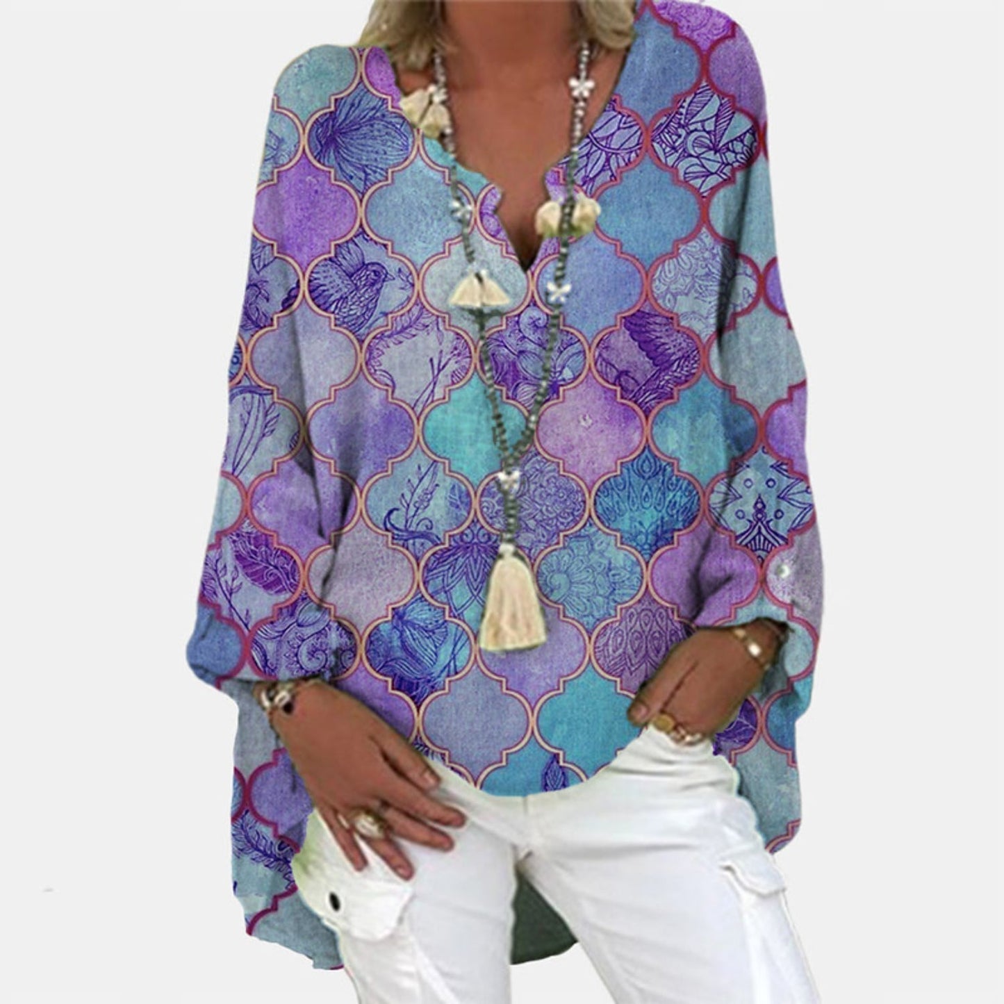 Mia – Elegante Leinenbluse