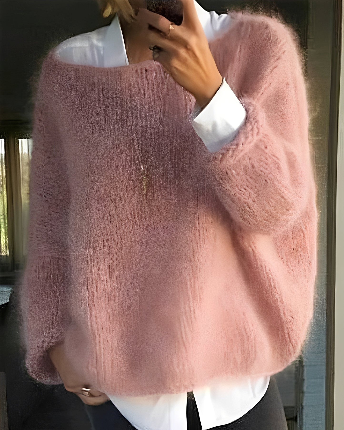 Sarah – Farbiger Rundhals-Pullover