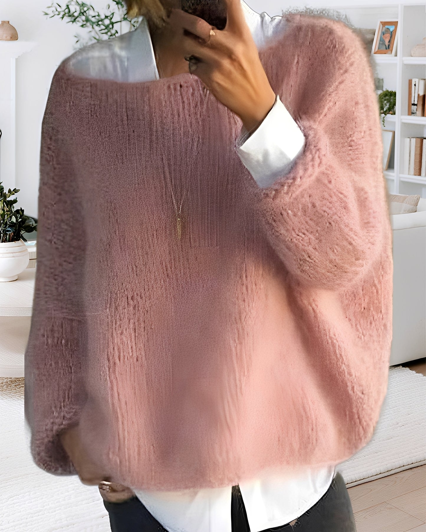 Sarah – Farbiger Rundhals-Pullover