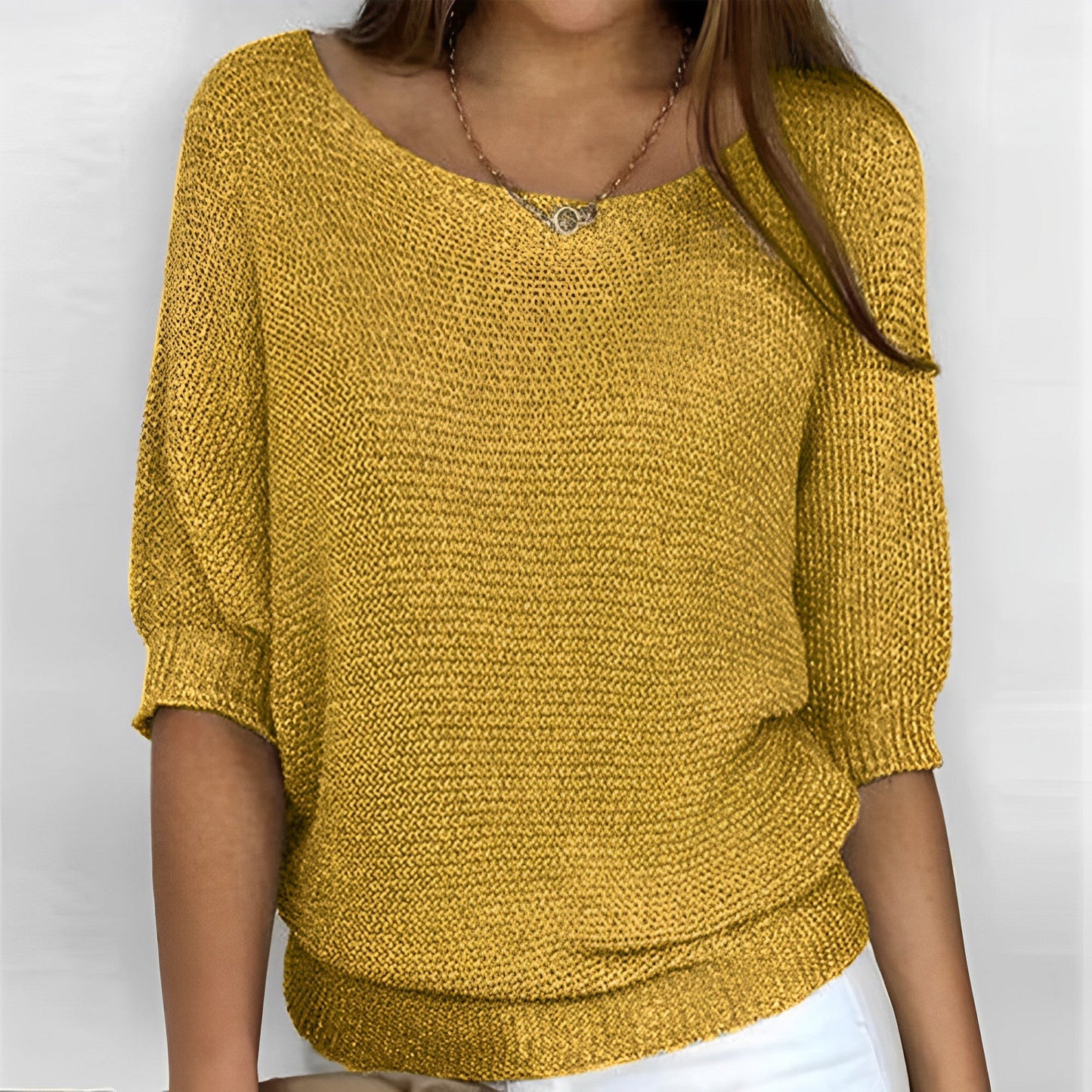 Leonie – Elegantes Halfter-Pullover-Shirt