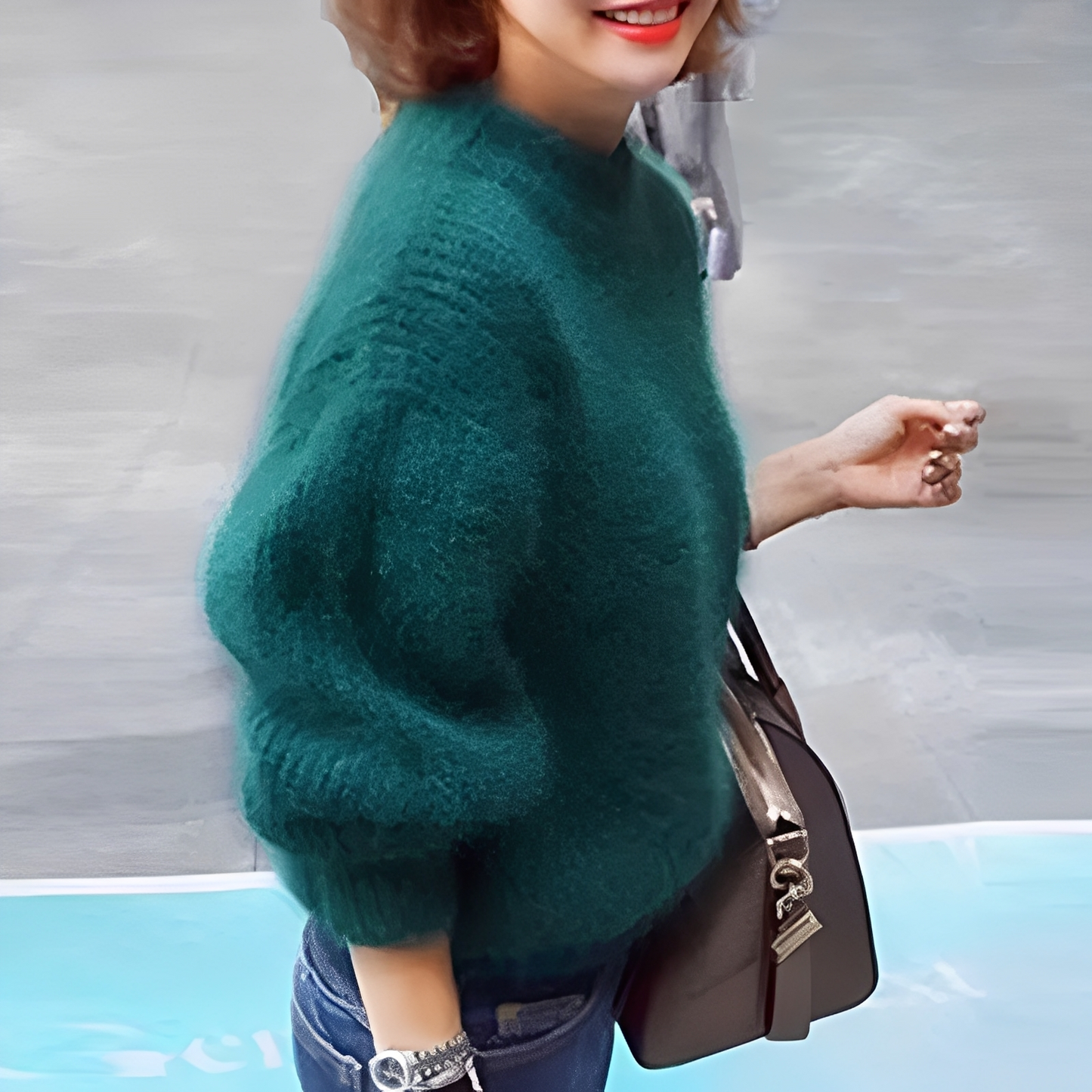 Brenda – Vintage Pullover im Angorastil