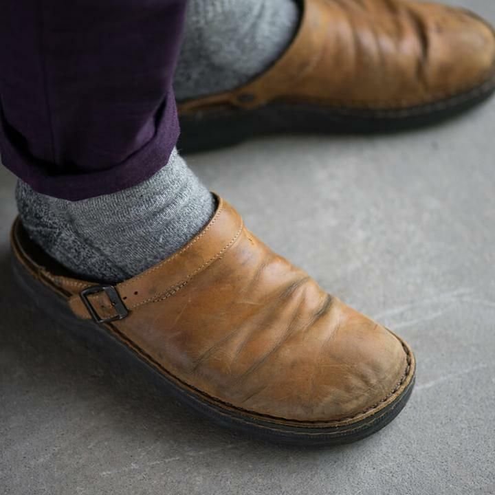 Yani – Orthopädische Lederpantoffeln Herren