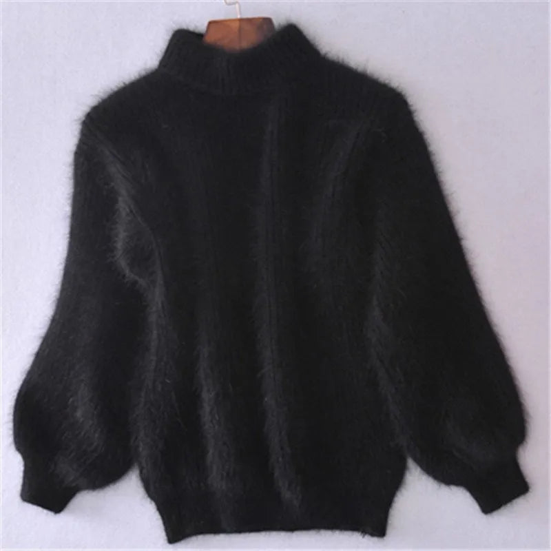 Brenda – Vintage Pullover im Angorastil