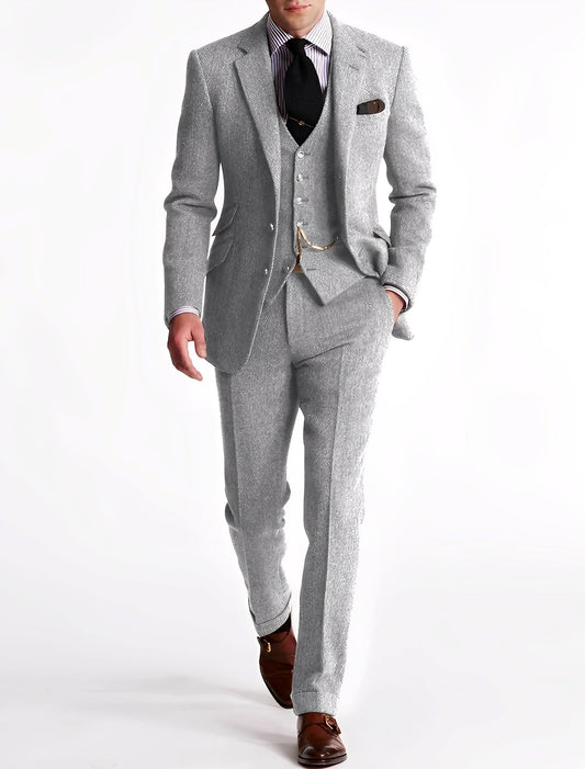 Desmond - Eleganter Herrenanzug aus dreiteiligem Tweed