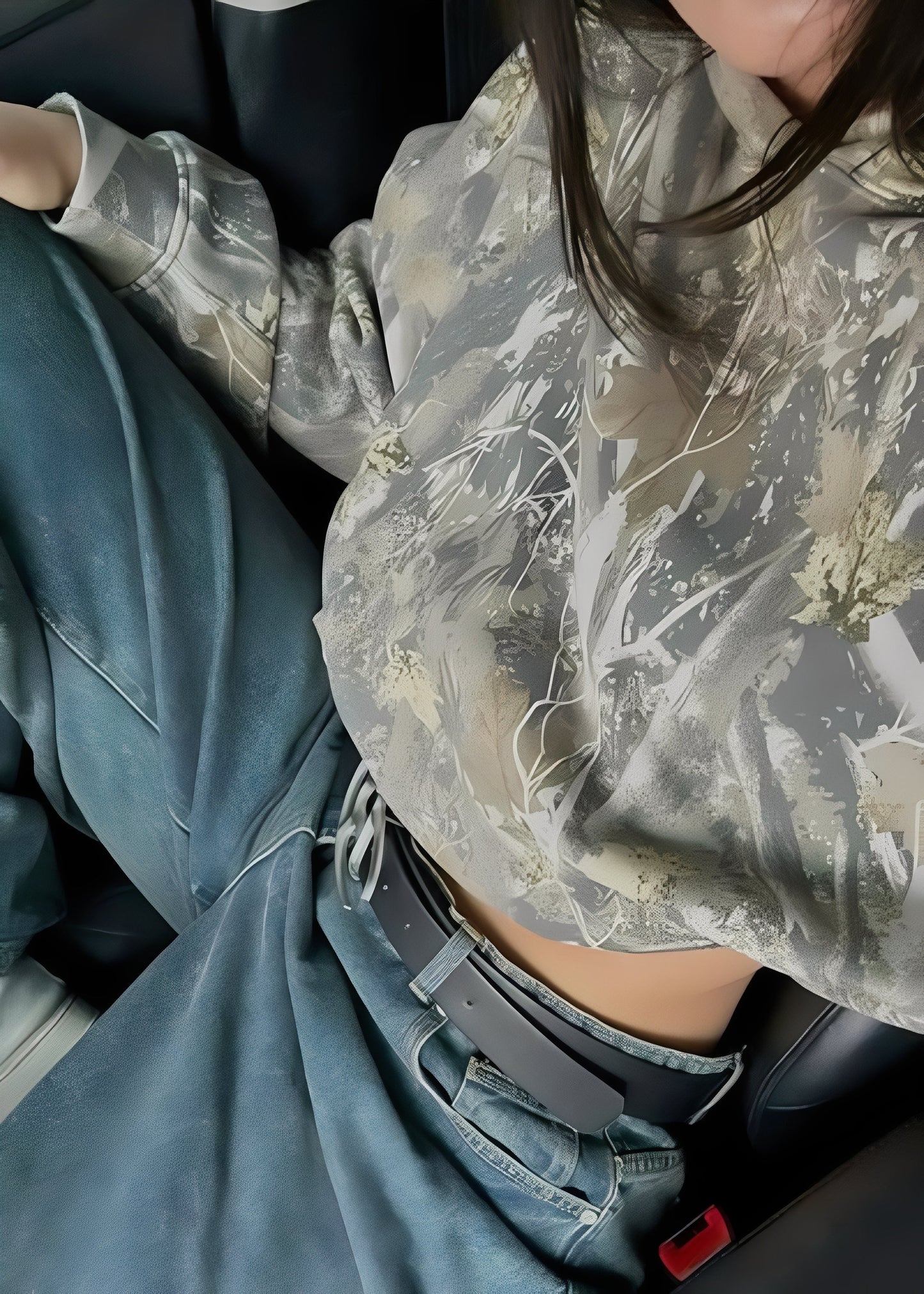 Rosanne - Damen-Hoodie mit elegantem Druckmotiv