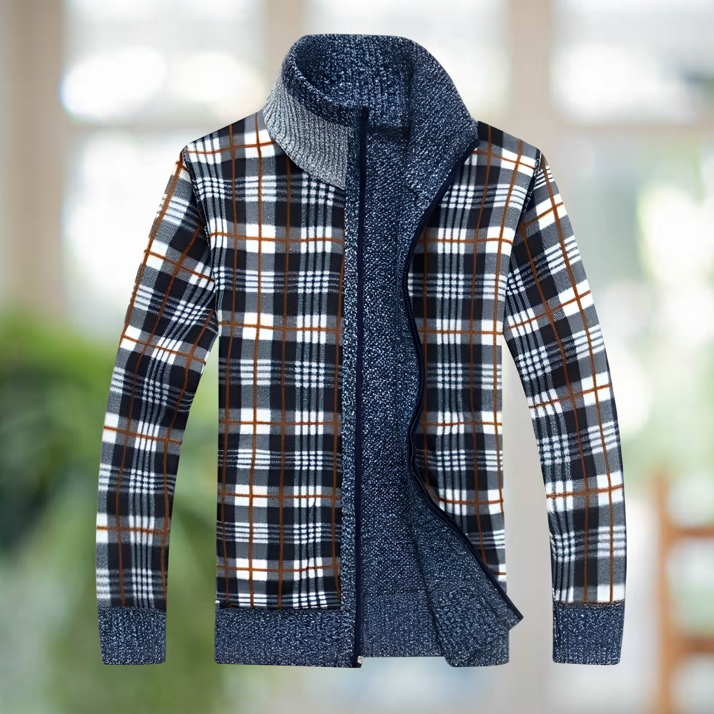 Iker – Gefütterte Strickjacke für Herren