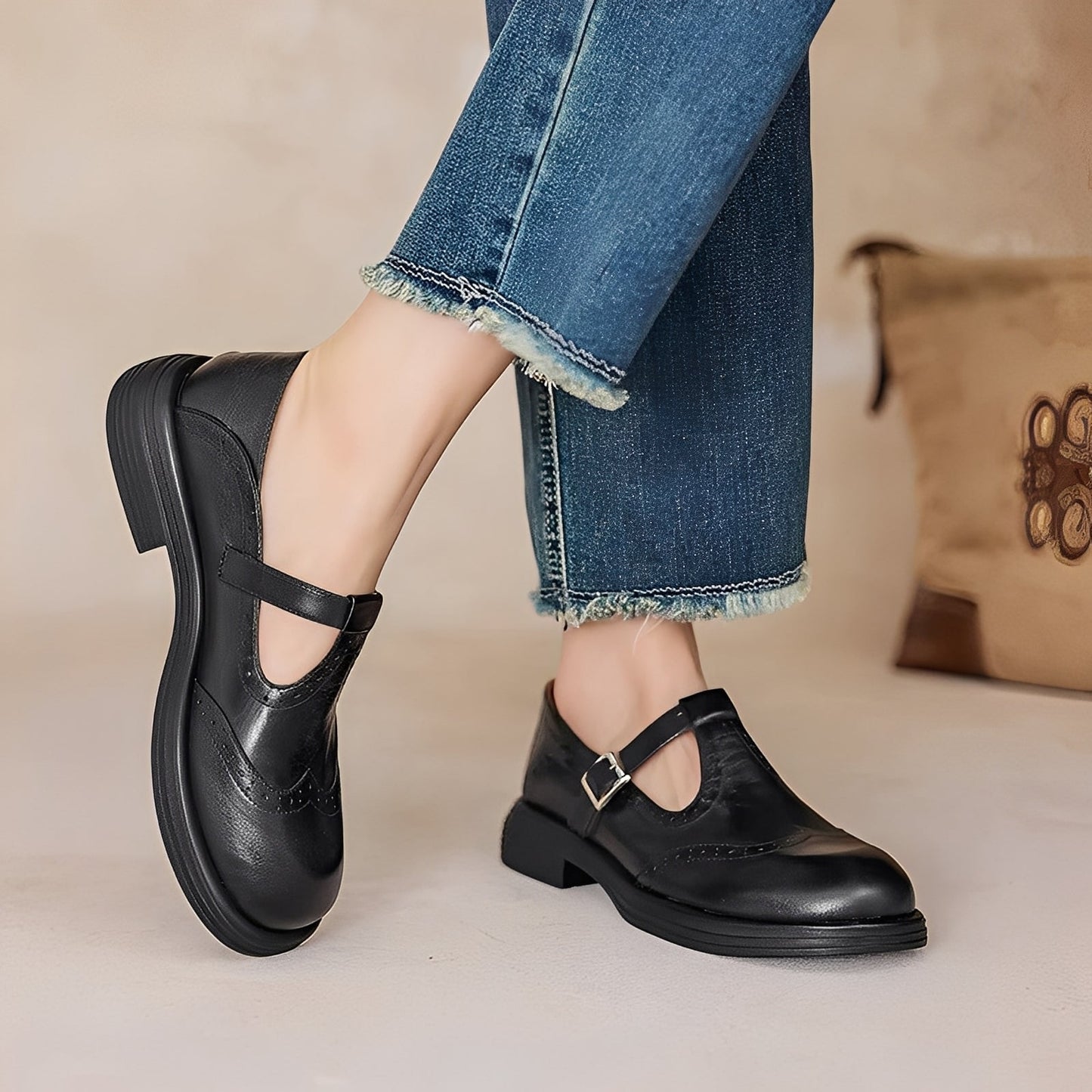 Marley - Schicke flache Lederschuhe für Damen