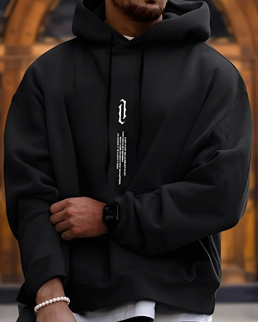 Clayton - Modischer und entspannter Herren-Hoodie mit Print