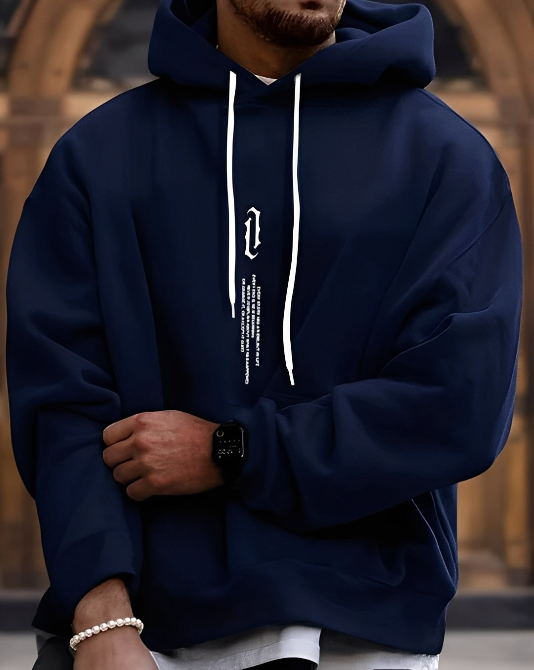 Clayton - Modischer und entspannter Herren-Hoodie mit Print
