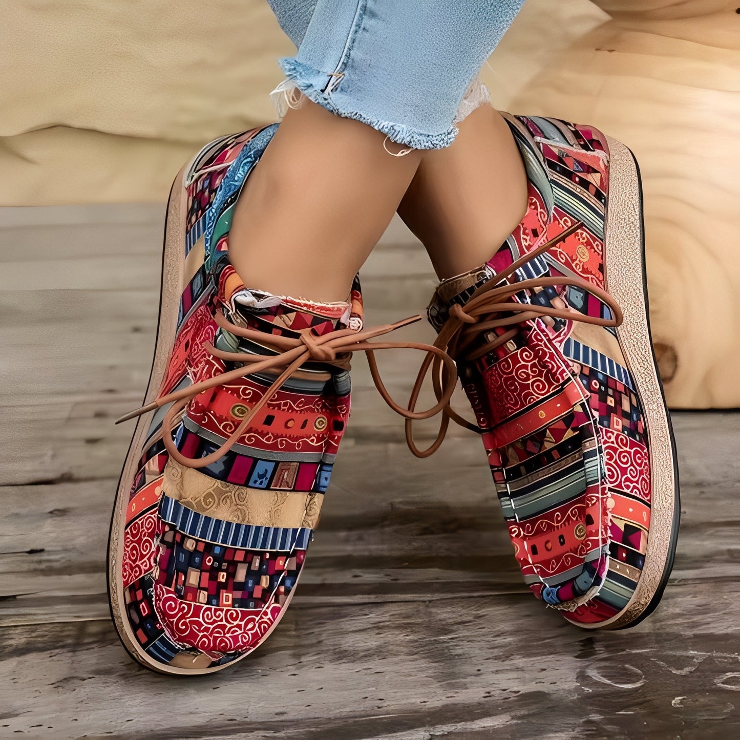 Shanice - Modische, bequeme Damen-Sneaker mit Polsterung