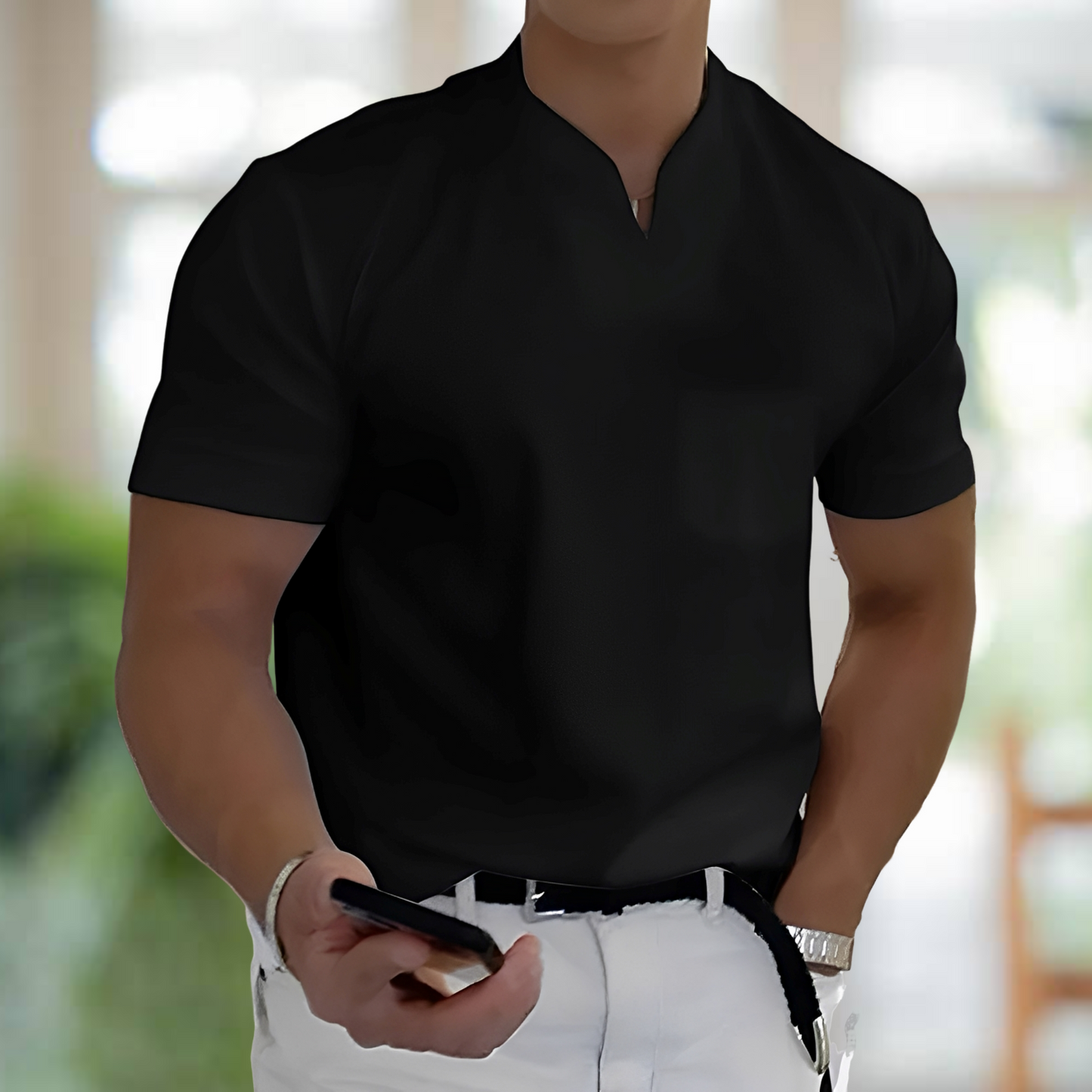 Jason – Kurzarm Business-Fitnessshirt für Herren