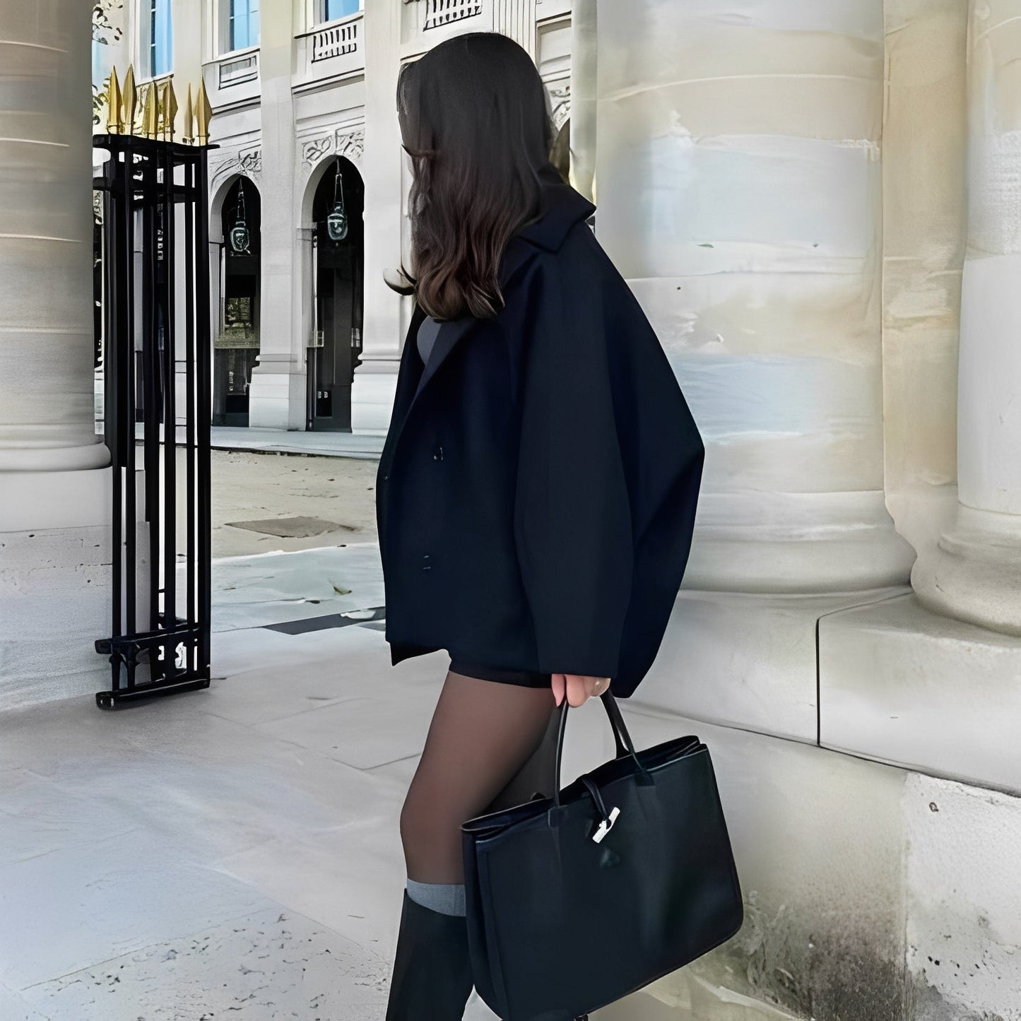 Rosalee - Eleganter Damen-Wollmantel in Kurzform