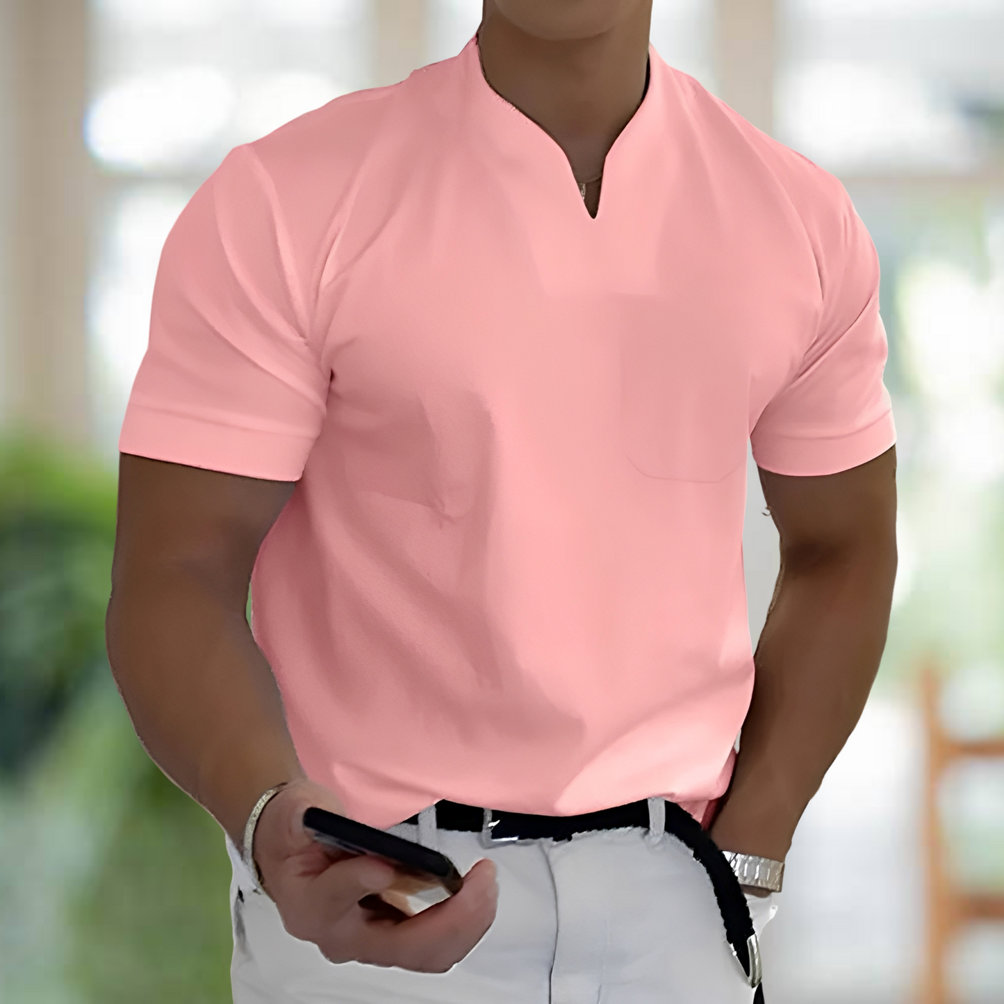 Jason – Kurzarm Business-Fitnessshirt für Herren