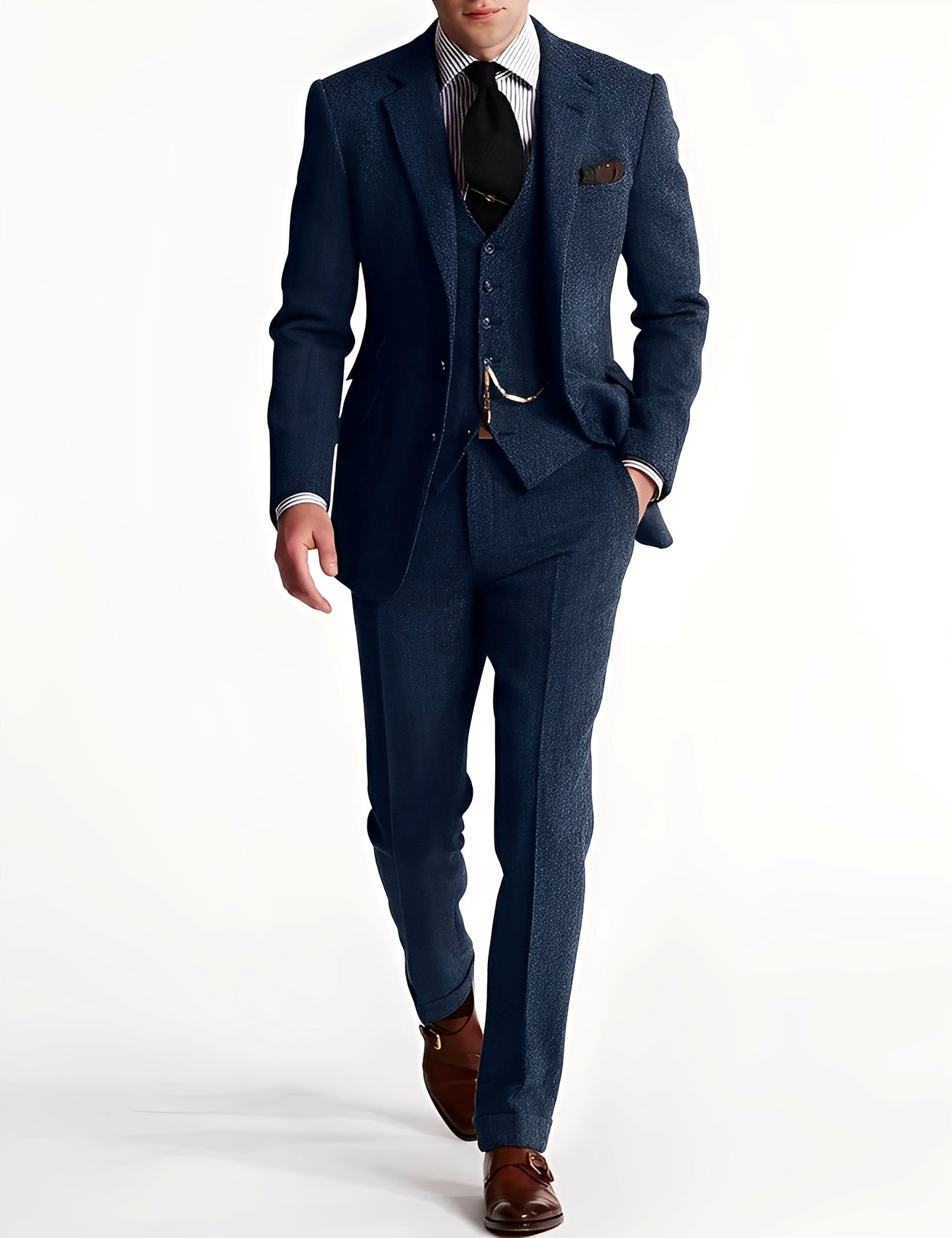 Desmond - Eleganter Herrenanzug aus dreiteiligem Tweed