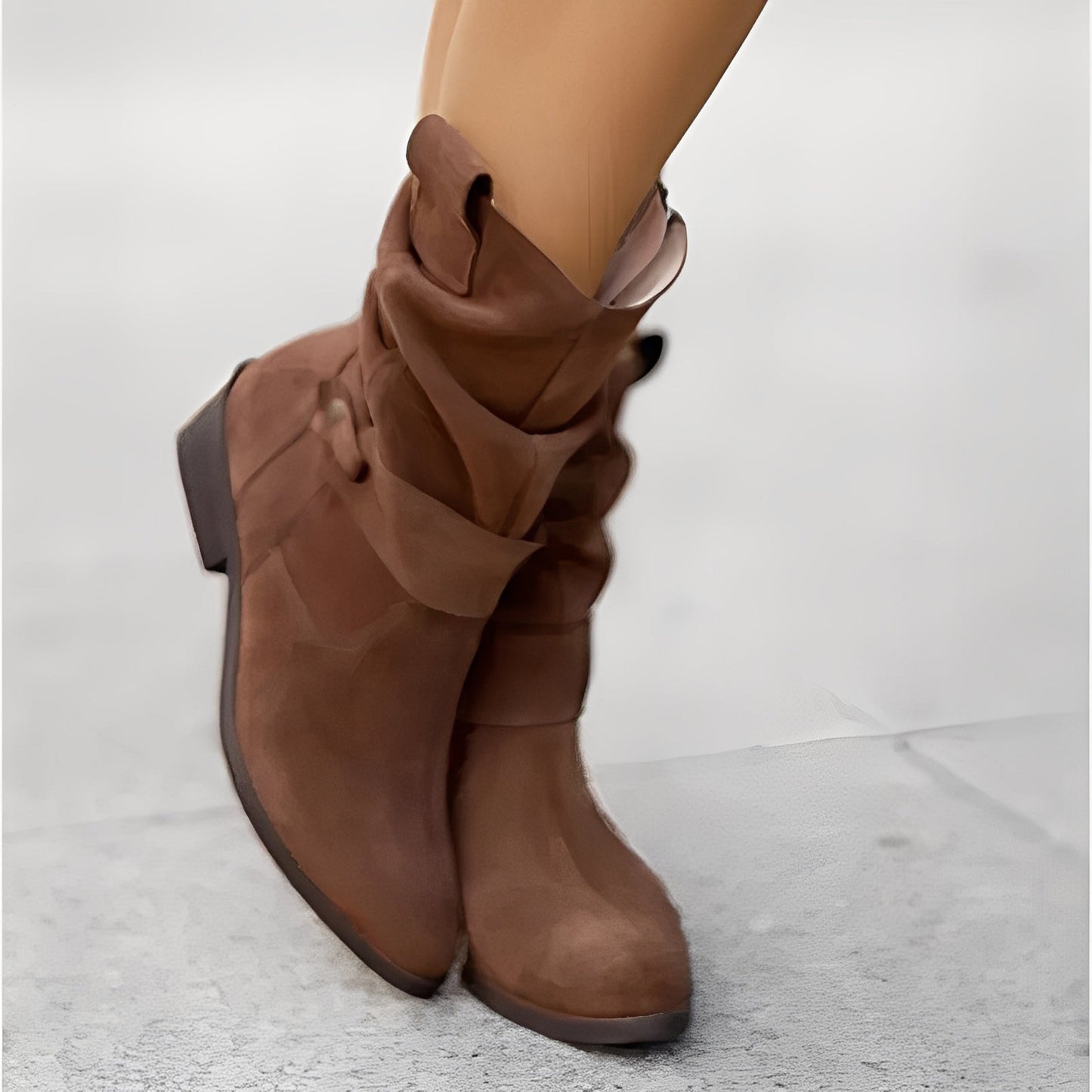 Marjorie - Bequeme Damen-Lederstiefel mit besonders weiter Passform