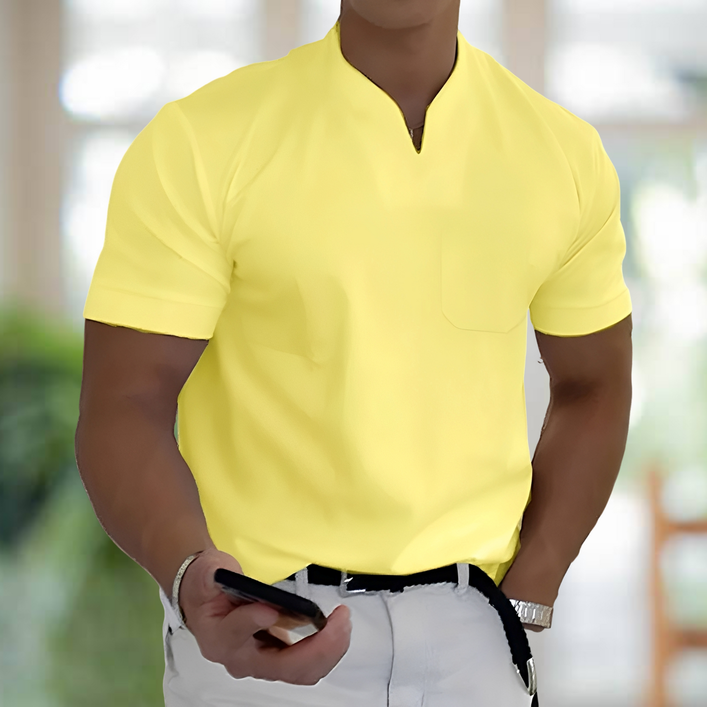 Jason – Kurzarm Business-Fitnessshirt für Herren