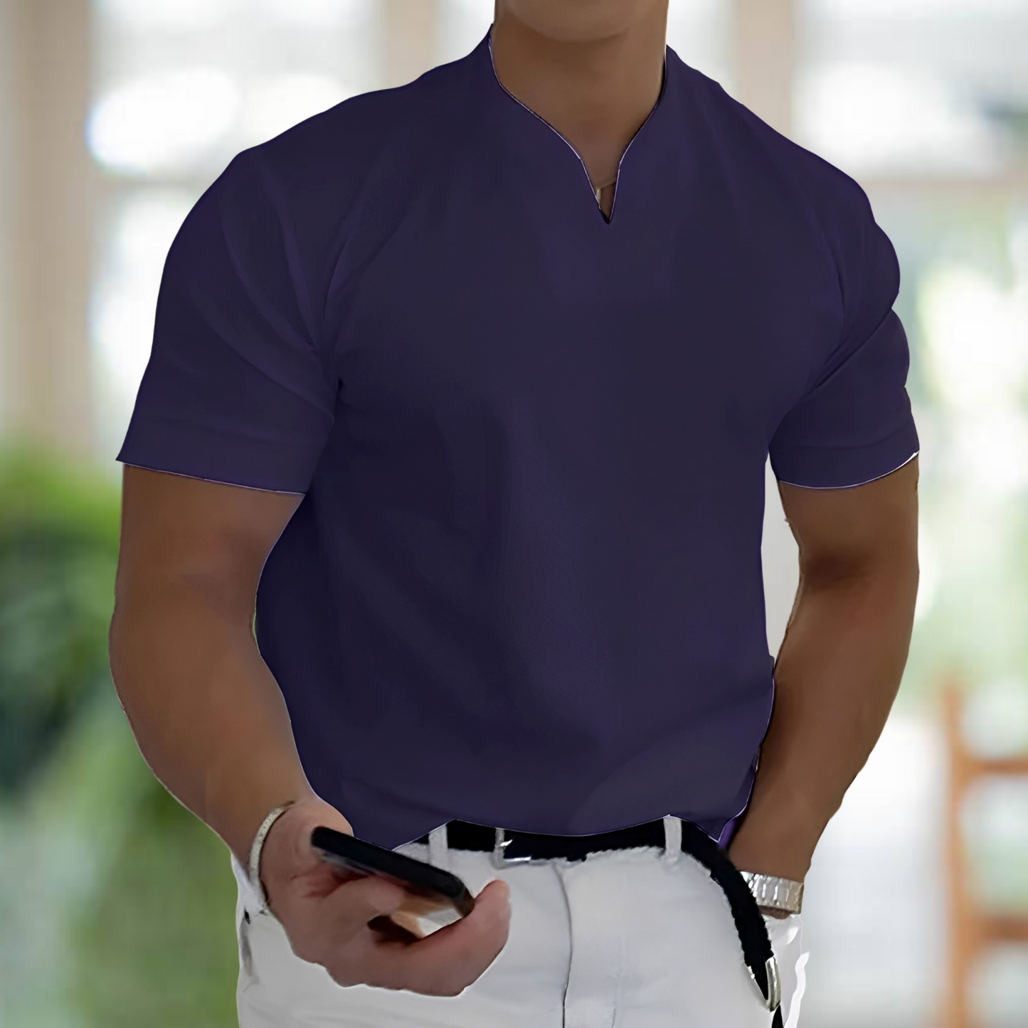 Jason – Kurzarm Business-Fitnessshirt für Herren