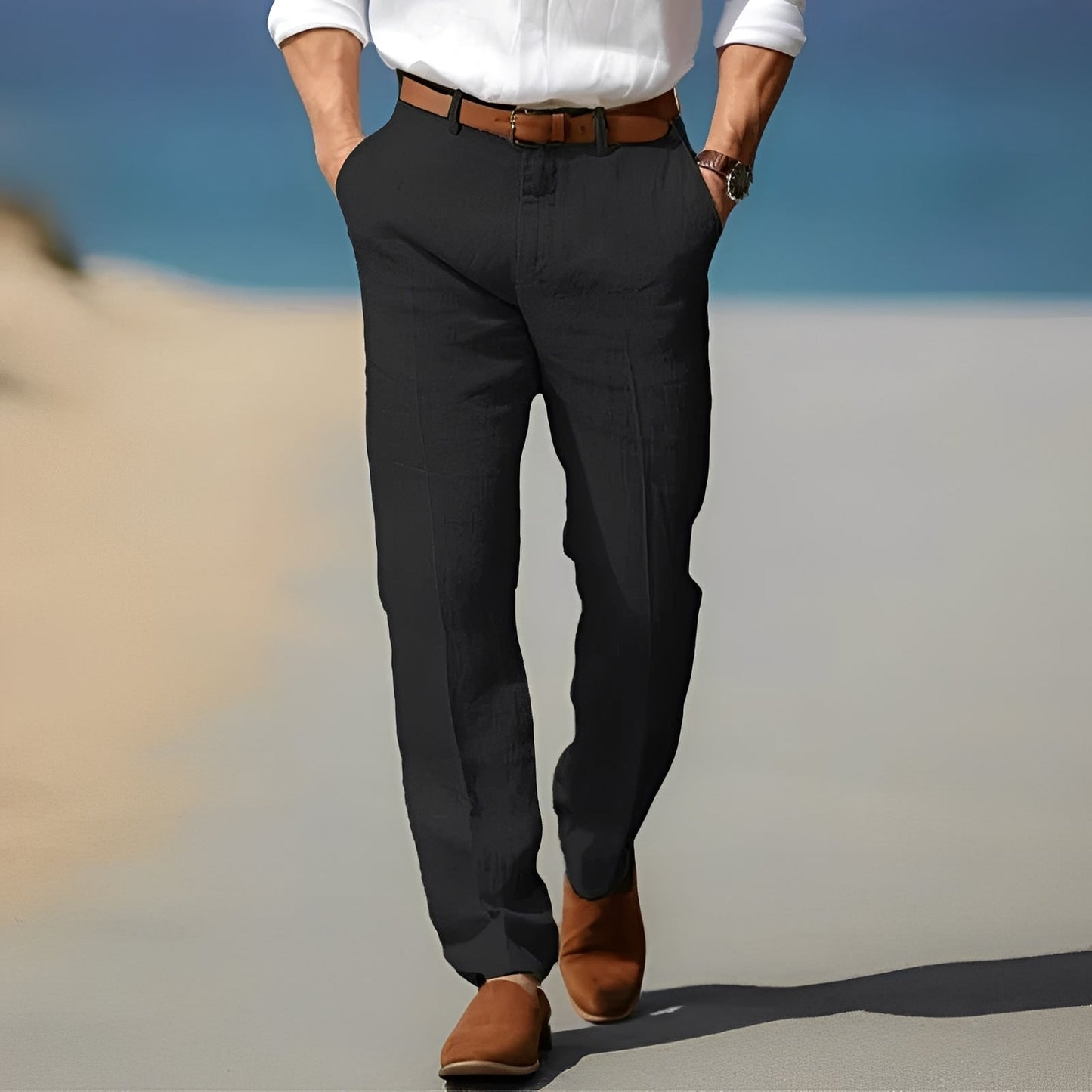 Trent - Lockere und schicke Leinenhose für Männer