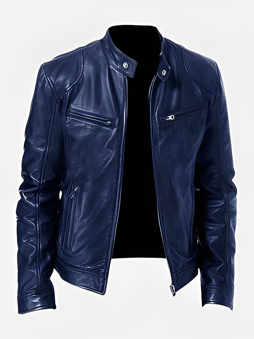 Clifford - Zeitlose, wandelbare Lederjacke für Herren
