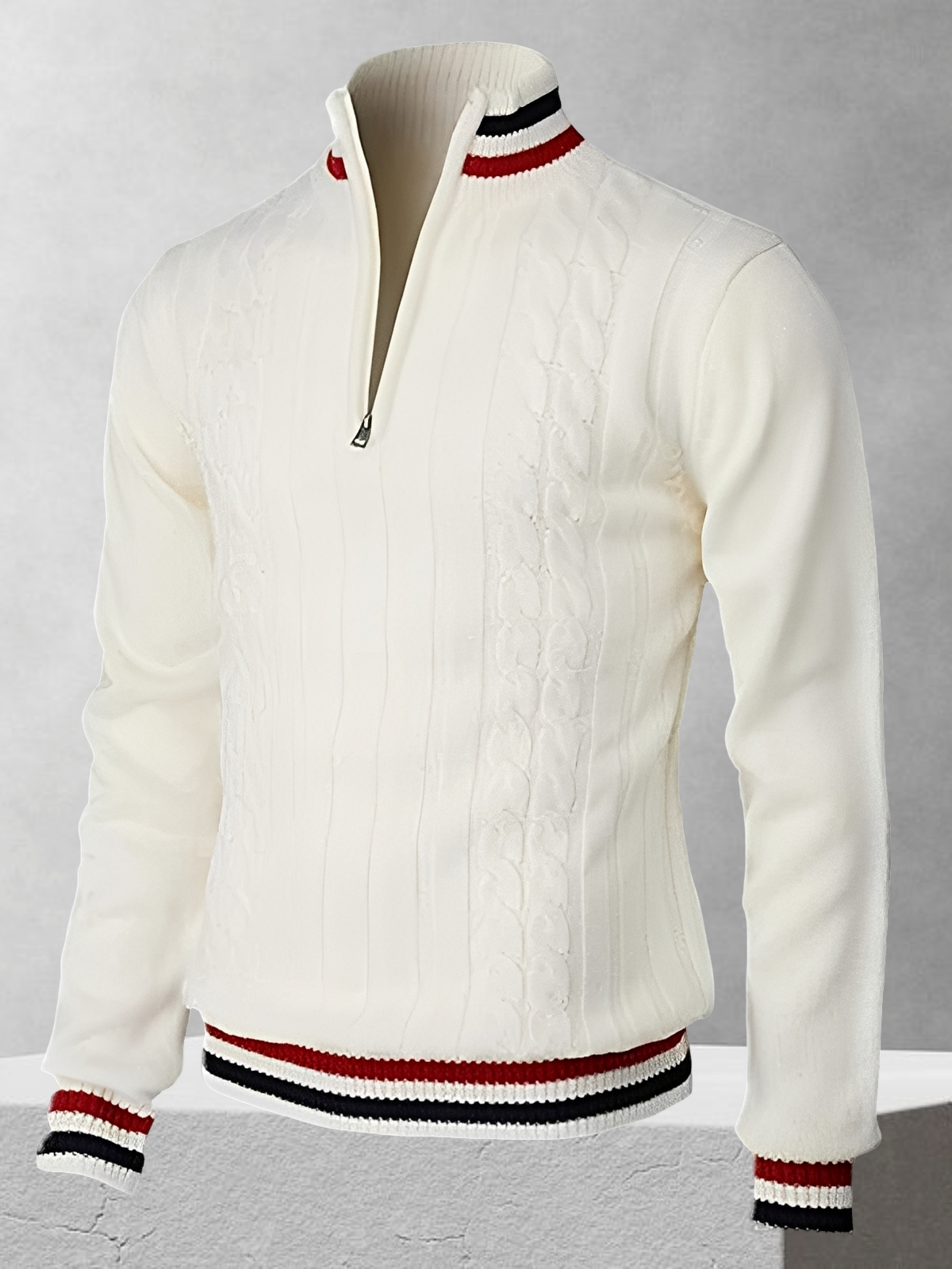 Ralph Polo – Zipper-Pullover im italienischen Stil