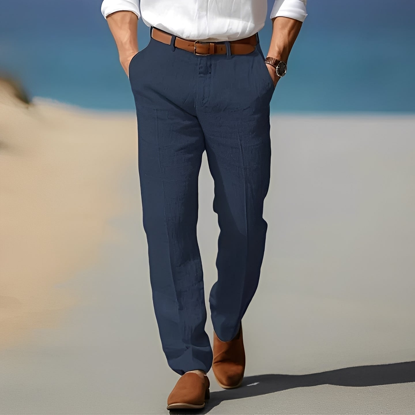 Trent - Lockere und schicke Leinenhose für Männer
