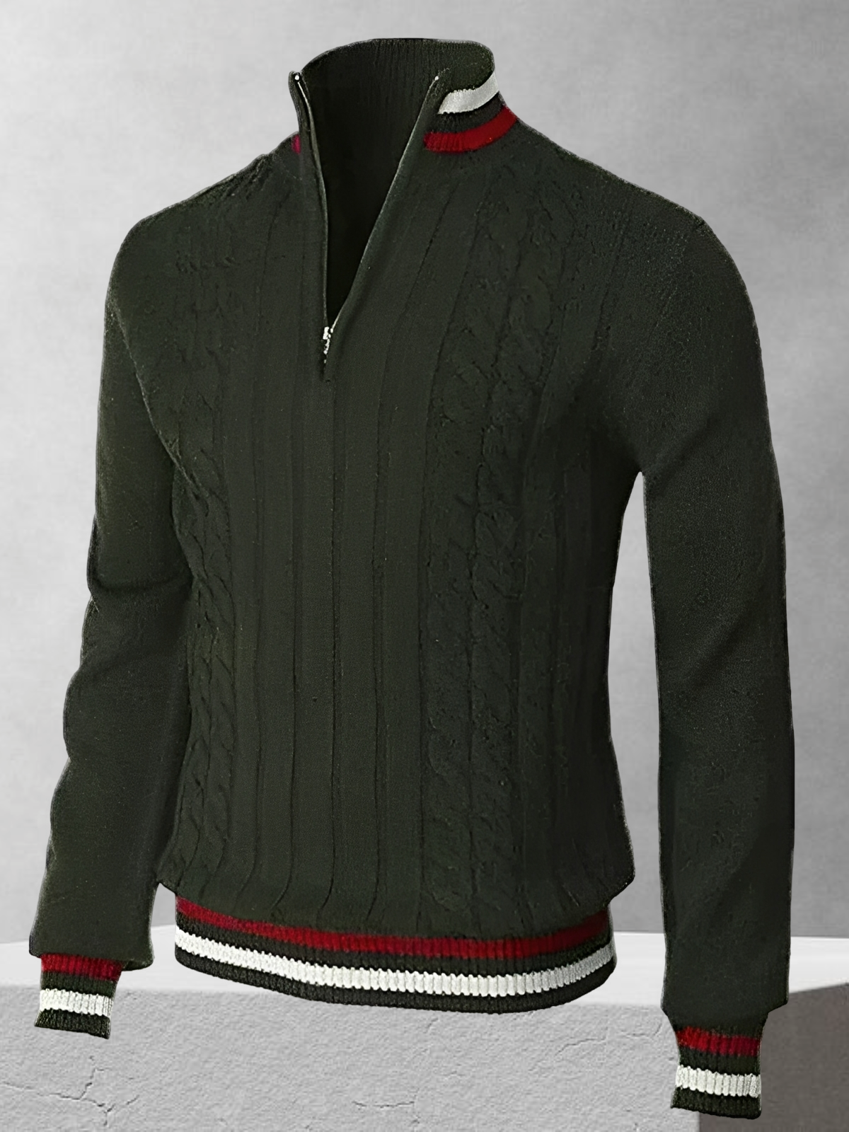 Ralph Polo – Zipper-Pullover im italienischen Stil