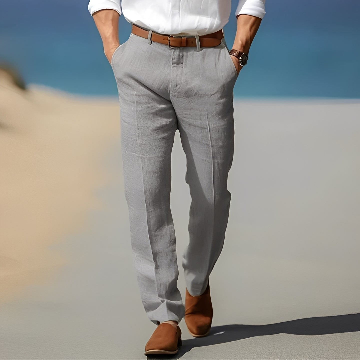 Trent - Lockere und schicke Leinenhose für Männer