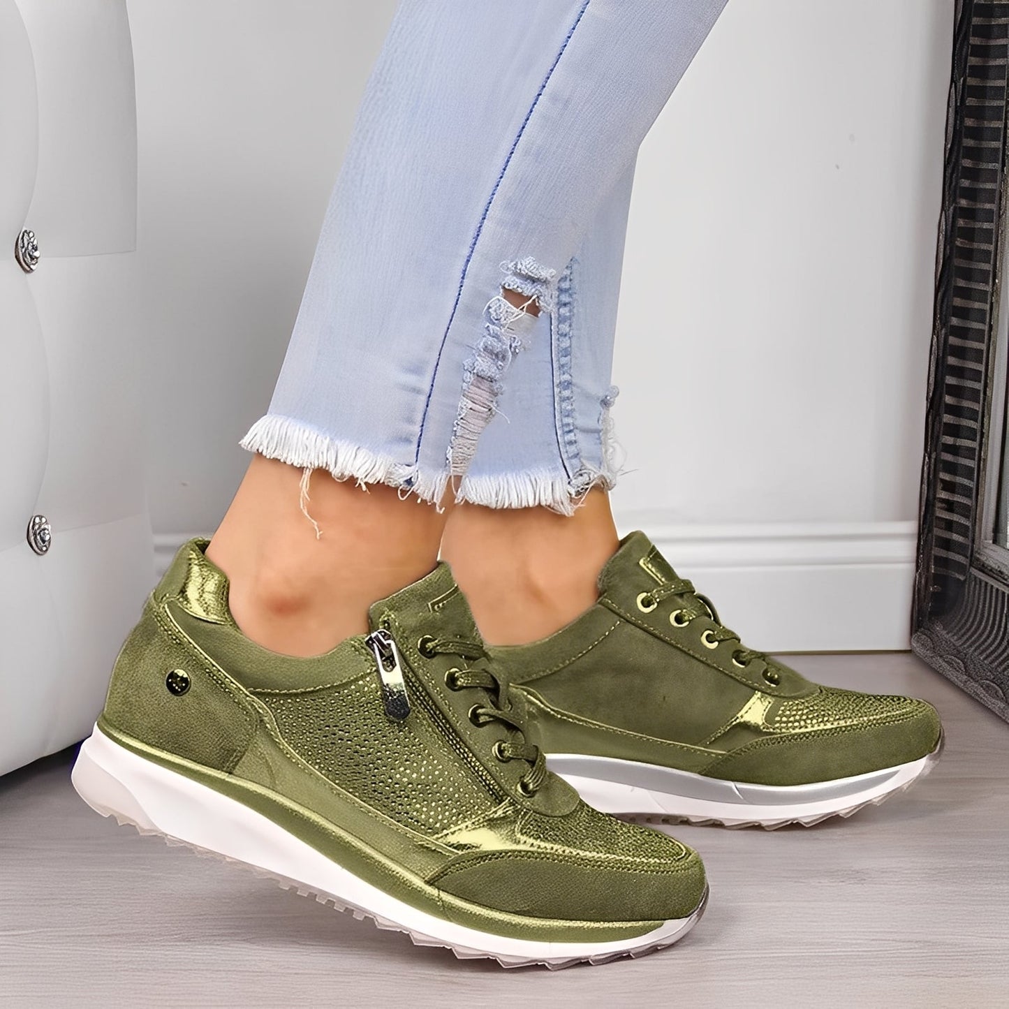 Melanie - Damen-Sneaker mit Zipper