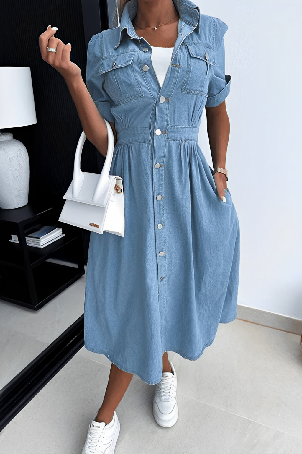 Rebekka – Jeans-Midikleid mit Stil