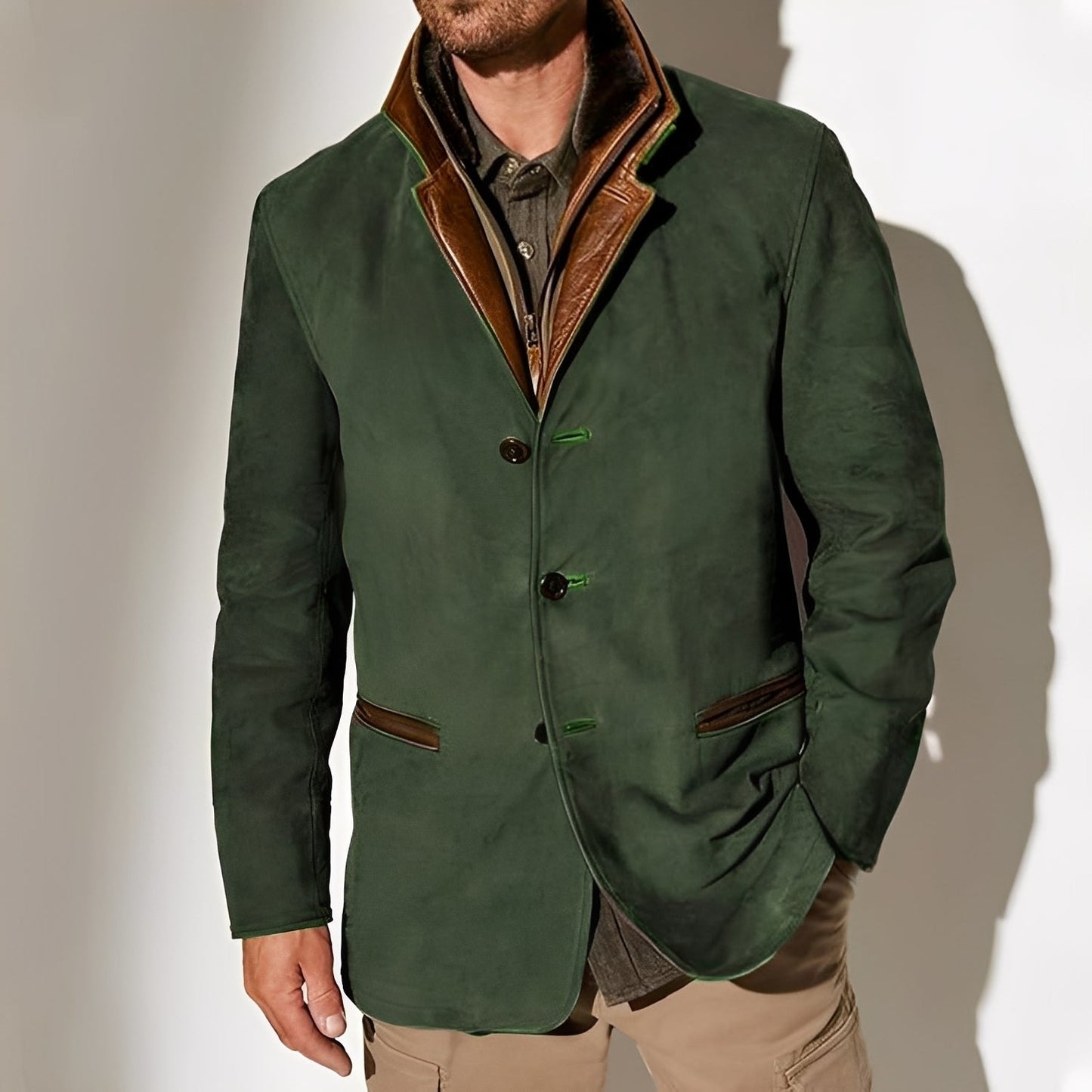 Durward - Herrenjacke im traditionellen Design mit Taschen