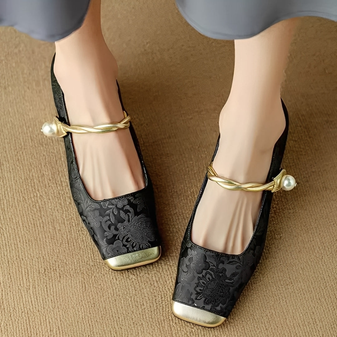 Evelyn - Stilvolle Seidensandalen mit Damenschuhabsatz