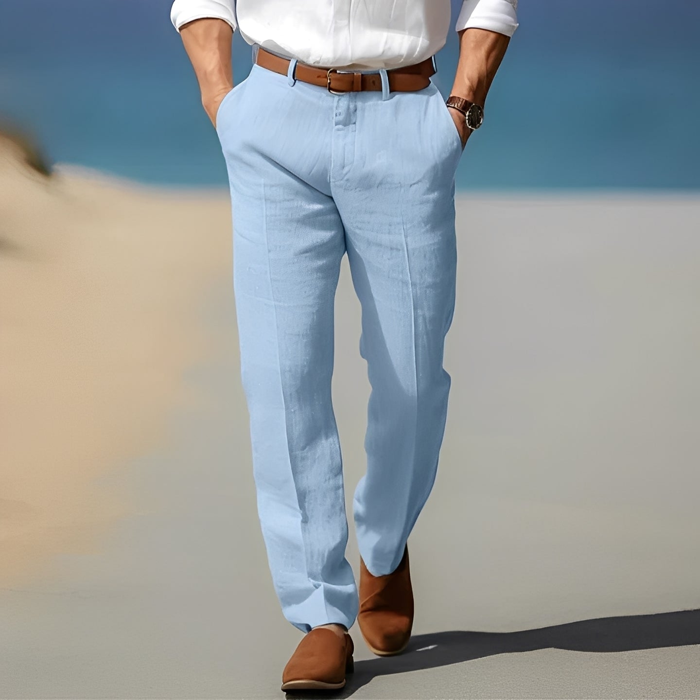 Trent - Lockere und schicke Leinenhose für Männer