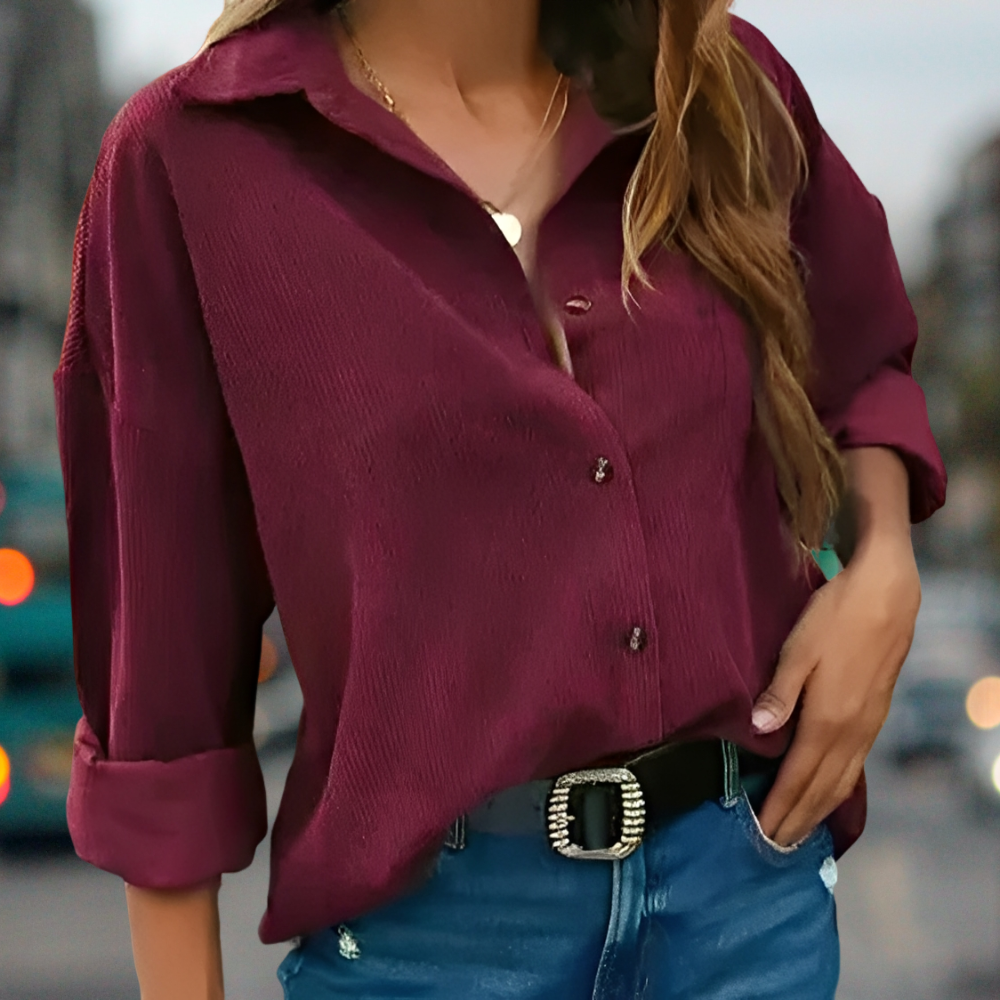 Wendela – Modische Cordbluse
