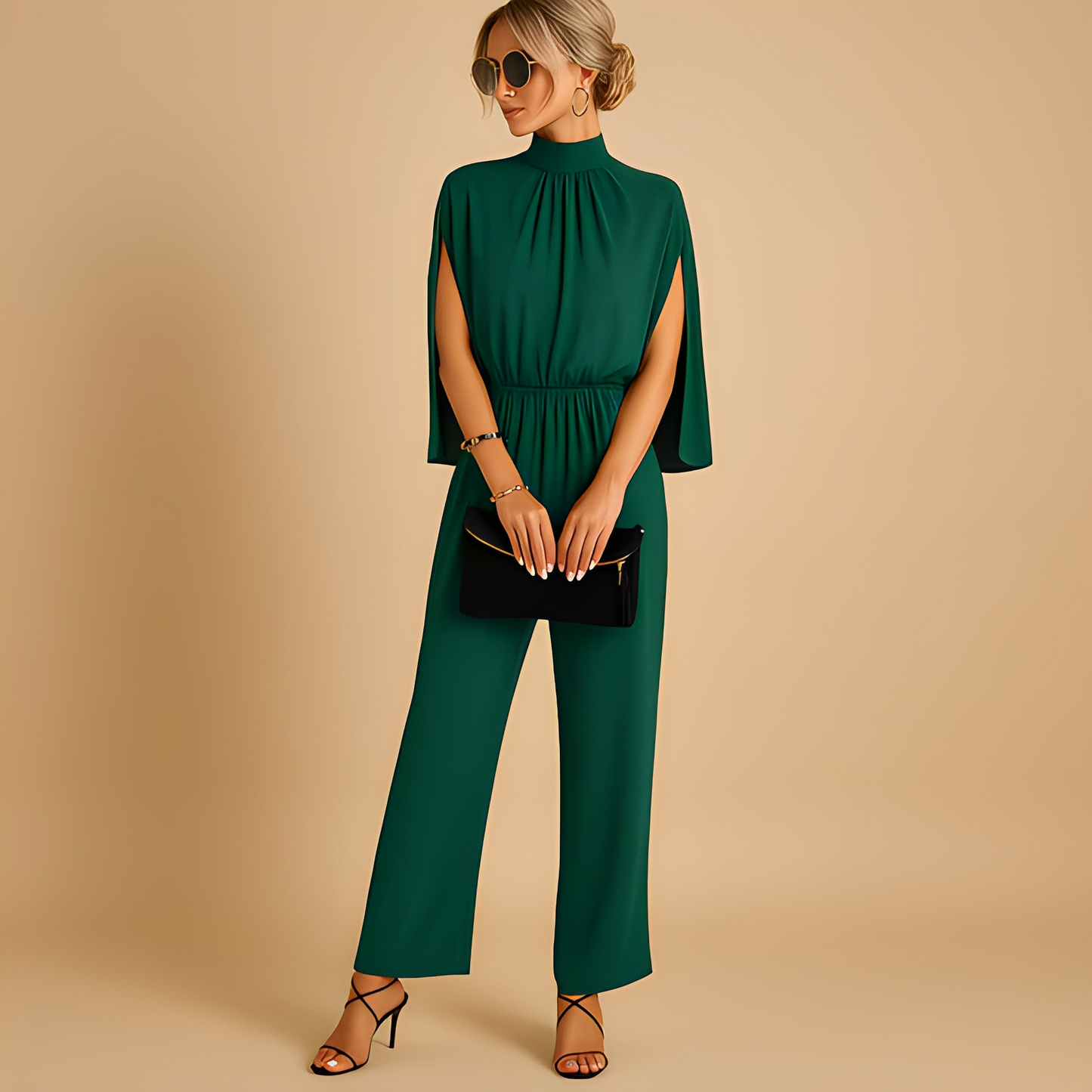 Adelle - Eleganter Rollkragen-Jumpsuit für Frauen