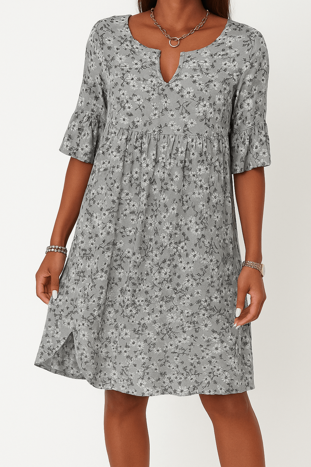 Annalena – Blumenkleid im weiblichen Stil