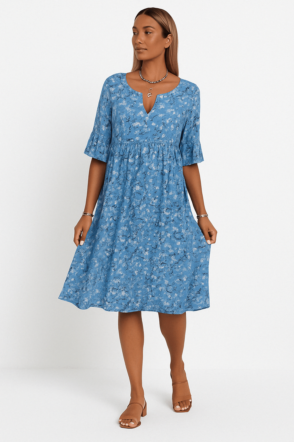 Annalena – Blumenkleid im weiblichen Stil