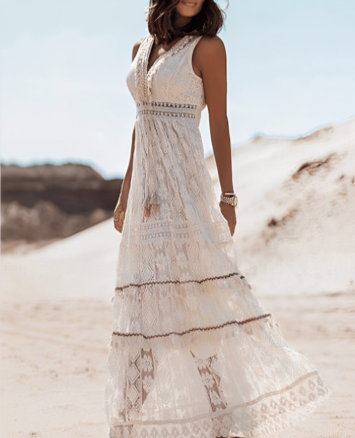 Paige – Boho-Spitzenkleid