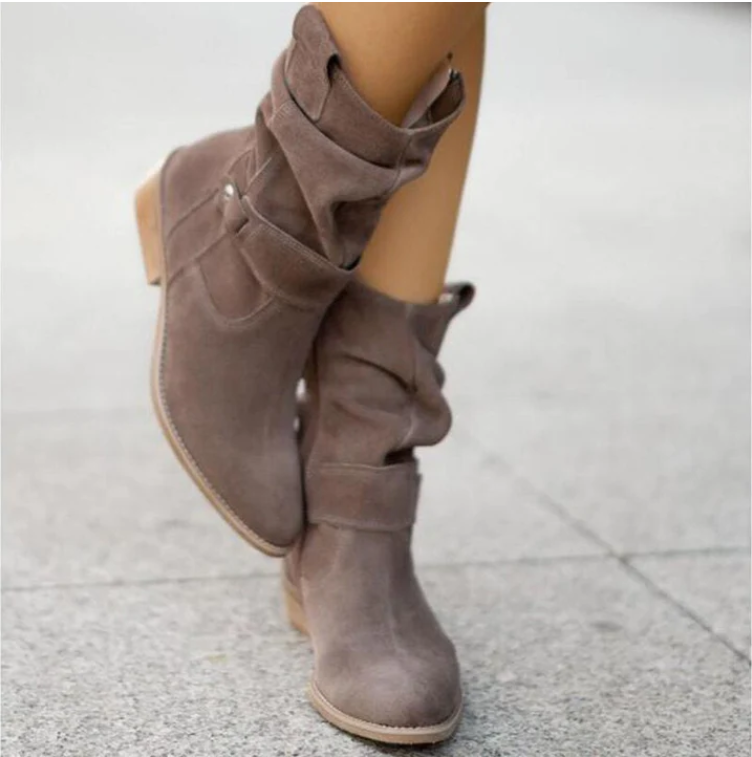 Elisa – Lederstiefeletten aus Wildleder | Elegant & Bequem