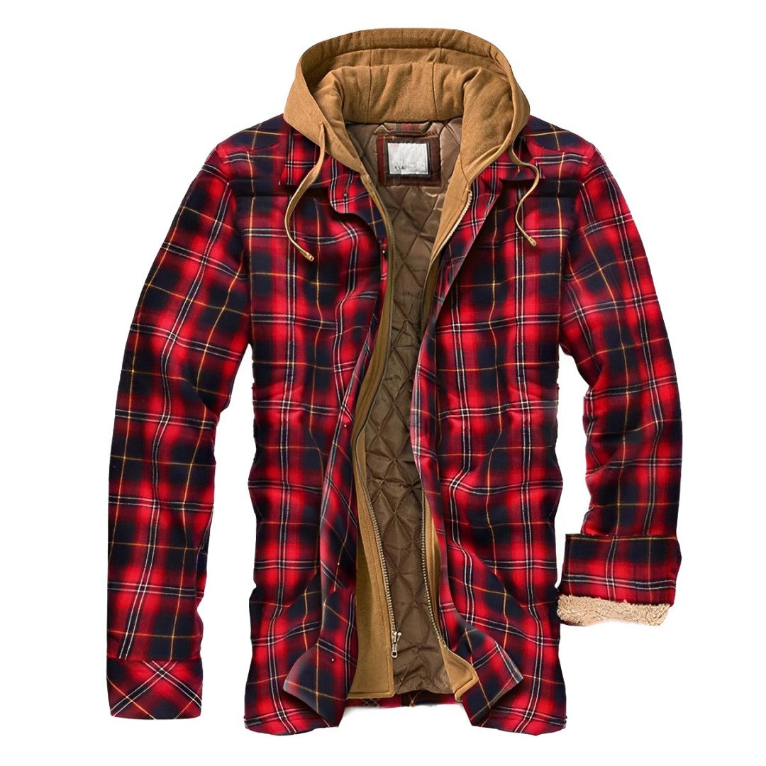 Ormond – Karierte Winterjacke mit Kapuze