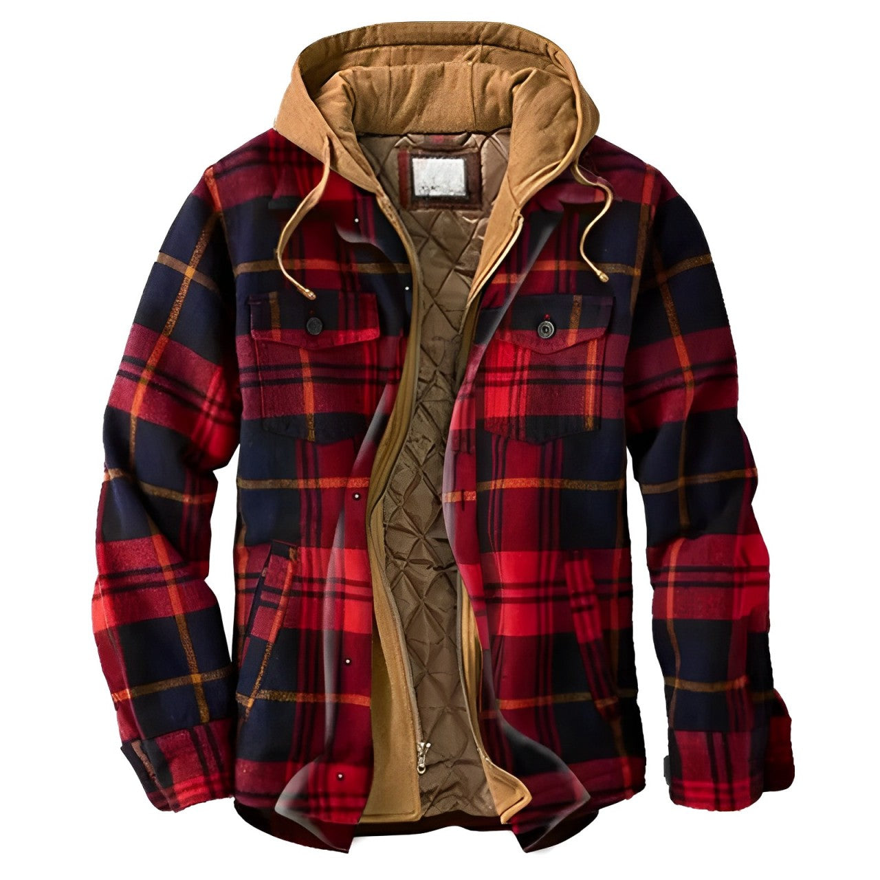 Ormond – Karierte Winterjacke mit Kapuze