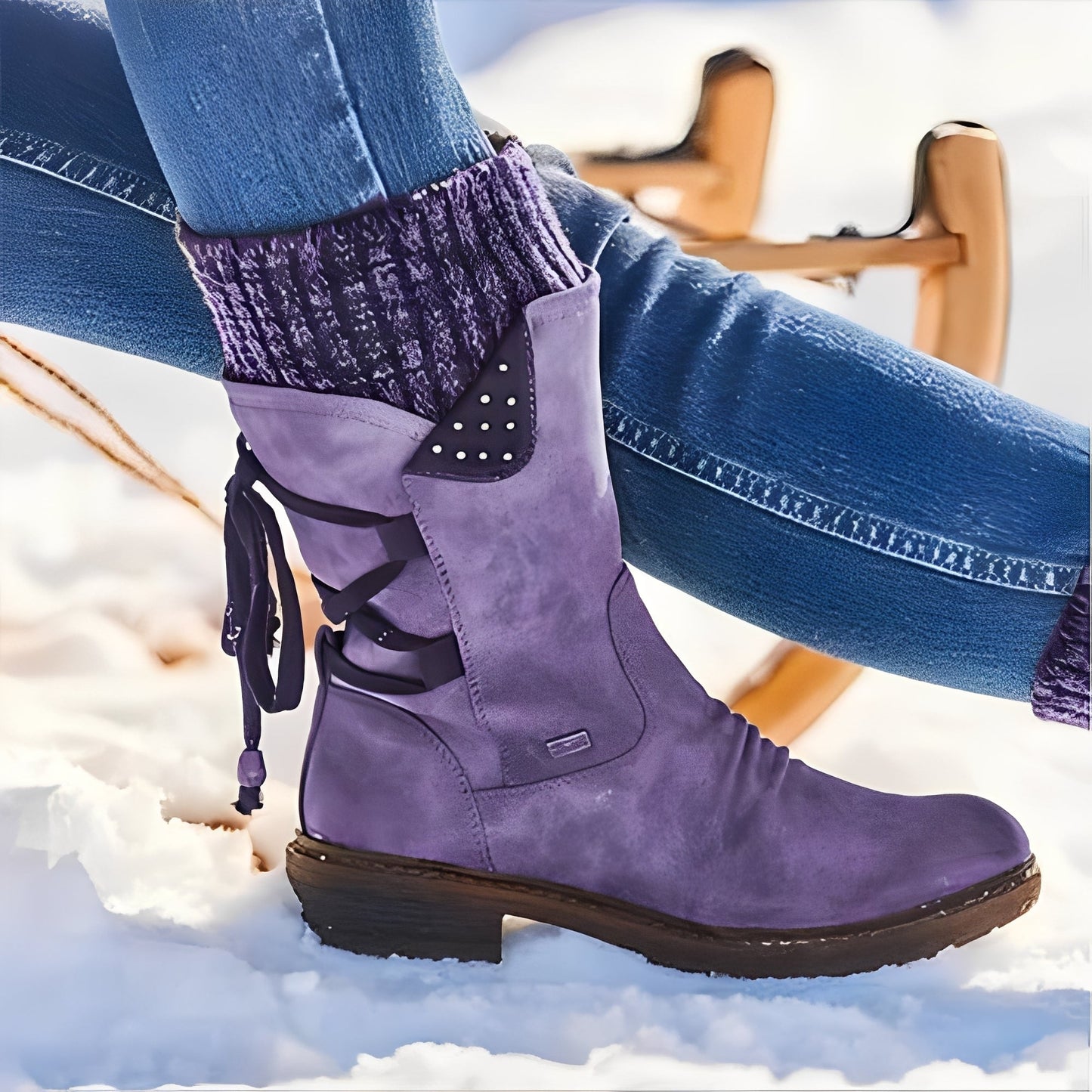 Alisonya - Wasserdichte Damen-Winterstiefel