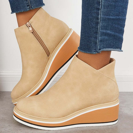 Nikkole - Bequeme Lederstiefeletten für Frauen