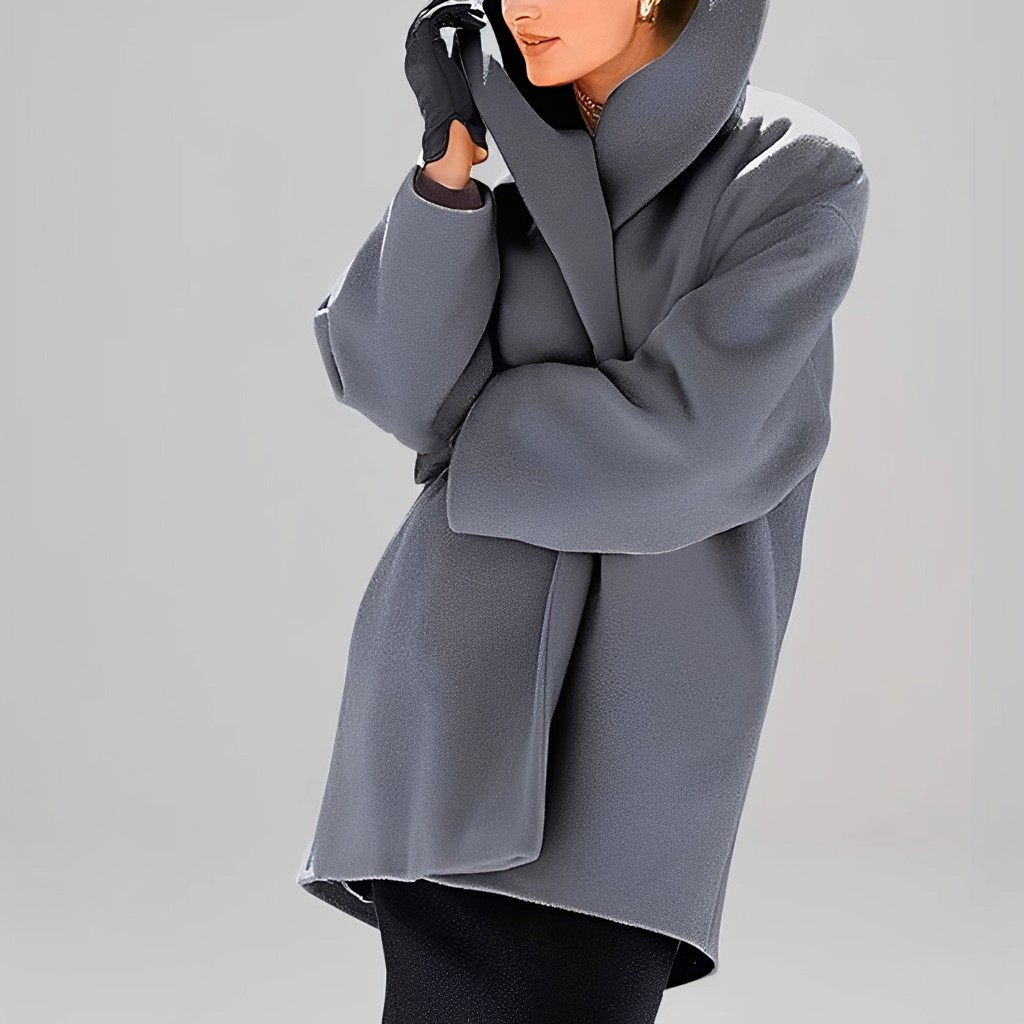 Natalia - Zeitgemäße, locker sitzende Wolljacke für Frauen