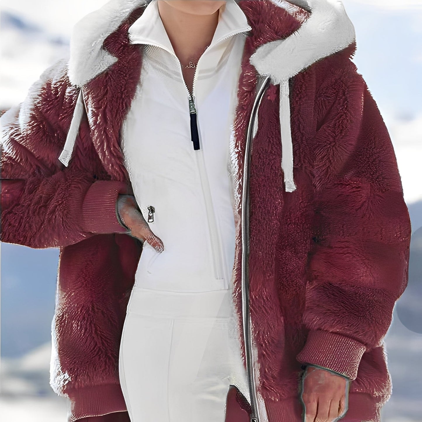 Regan - Locker geschnittene, gemütliche Damen-Fleecejacke