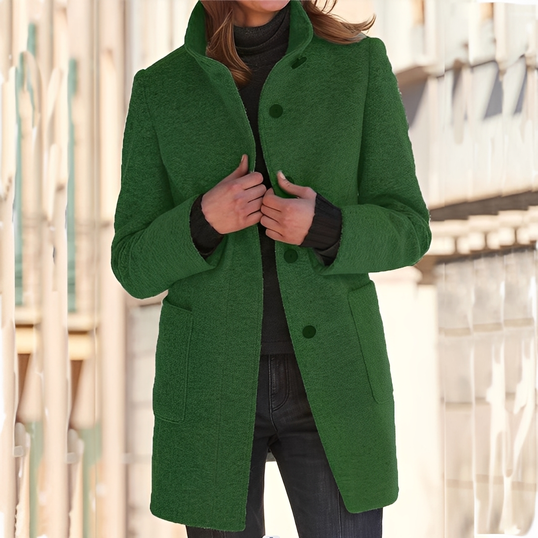 Tatienne - Langer, moderner Wintermantel für Frauen