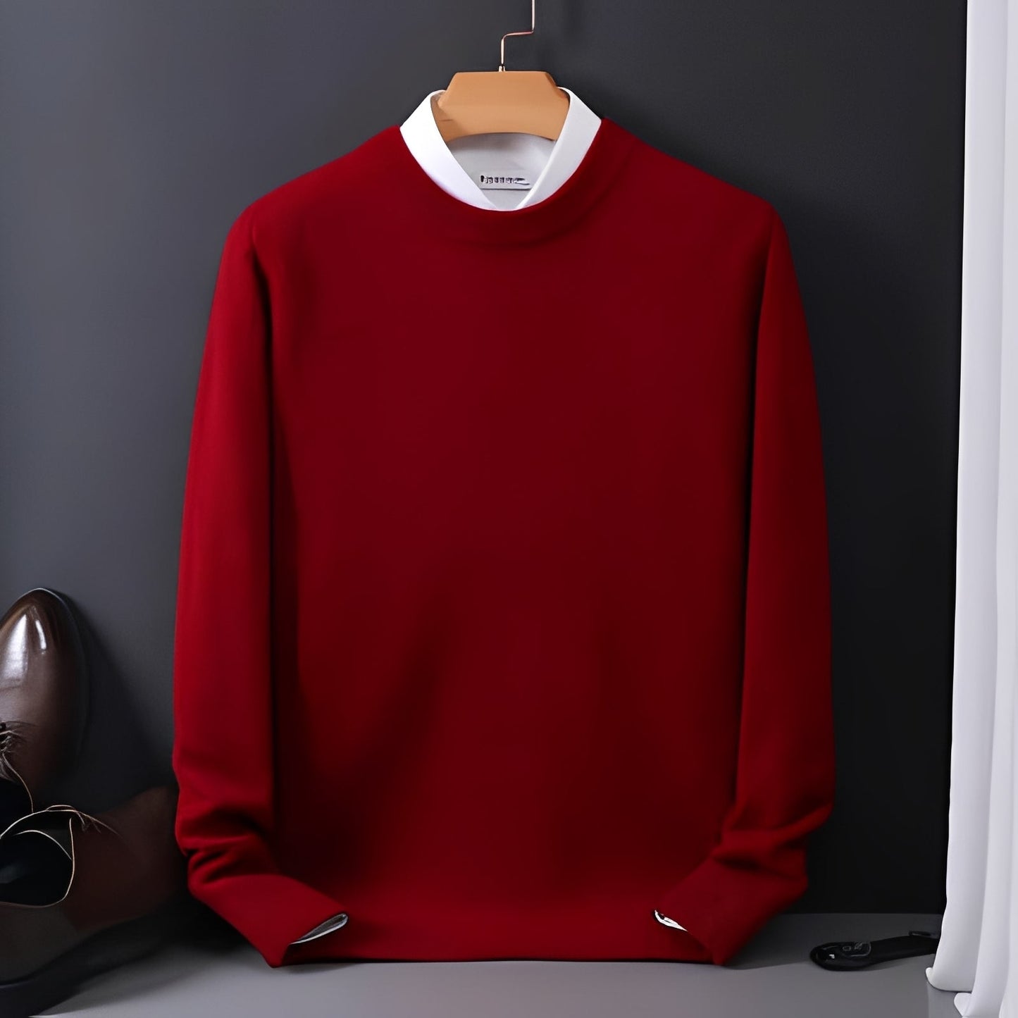 Esmund - Bequemer, lässig geschnittener Kaschmirpullover für Herren